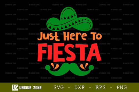 My First Cinco De Mayo SVG Fiesta Squad Tshirt Bundle Just Here To Fiesta Mexican Quote Design, SVG Unique Zone 