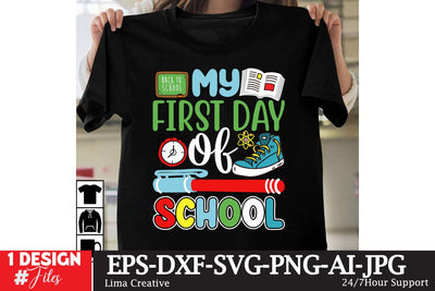 My First Day Of School Sublimation,100th Day Of School SVG Cut File,100th Day Of T-shirt Design,welcome Back To School ,100th Days Of School,100th Day Of School Sublimation Bundle SVG Insomnia Std 