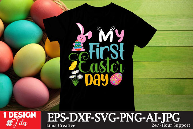 My First Easter Day T-shirt Design,Happy Easter Day,,Easter Day SVG CUt File ,Easter Sublimation , Easter T-shirt Design Budle,EAster Qutes,Easter T-shirt Design BUndle SVG Insomnia Std 