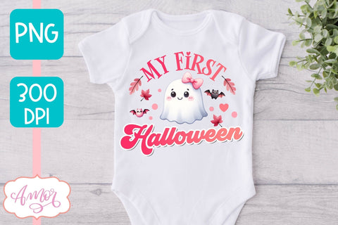 My first Halloween sublimation PNG | Pink Halloween PNG Sublimation Amorclipart 
