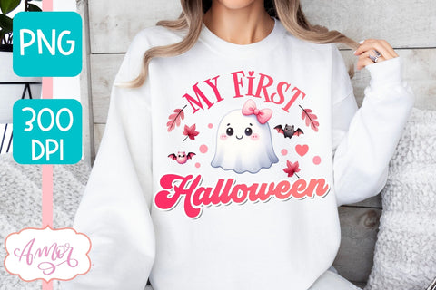 My first Halloween sublimation PNG | Pink Halloween PNG Sublimation Amorclipart 