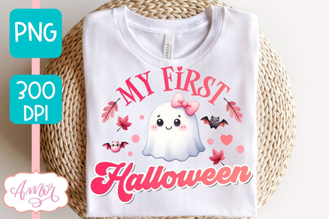 My first Halloween sublimation PNG | Pink Halloween PNG Sublimation Amorclipart 