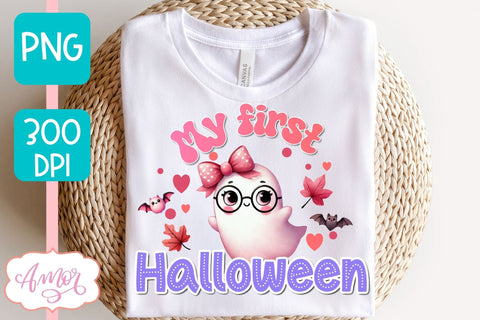 My first Halloween sublimation PNG | Pink Halloween PNG Sublimation Amorclipart 