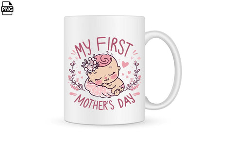 My First Mother's Day PNG Clipart Printable File Sublimation Creativedesigntee 