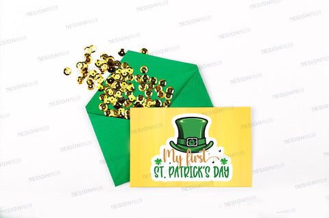 My first st patricks day Sticker Design Sublimation Regulrcrative 