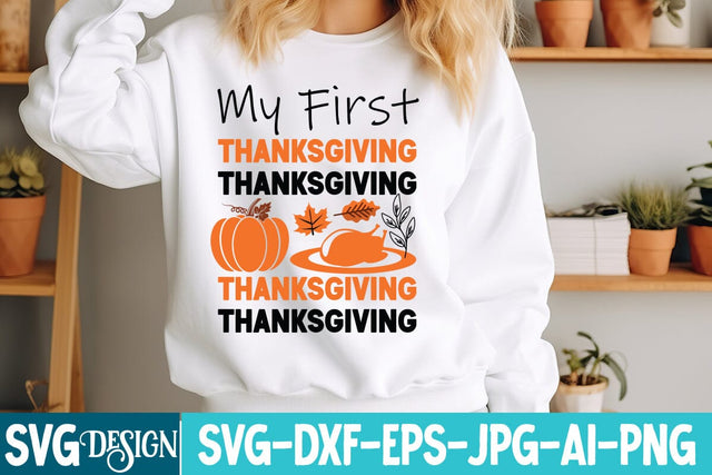 My First Thanksgiving SVG Design,Thanksgiving svg design,thanksgiving svg Cut Files,thanksgiving svg design,Fall svg design,Autumn Svg Design,thanksgiving Round sign svg,thanksgiving svg bundle SVG BlackCatsMedia 