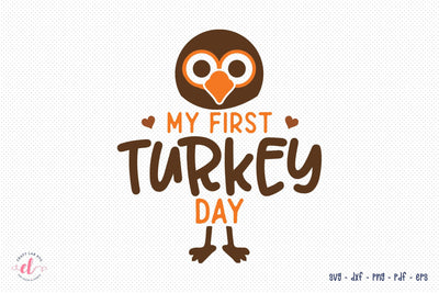 My First Turkey Day SVG Cut File SVG CraftLabSVG 
