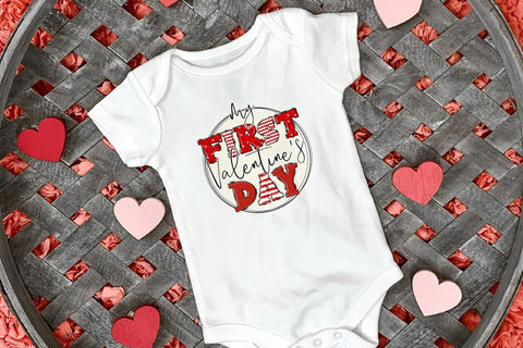 My First Valentine's Day Sublimation Sublimation CraftLabSVG 