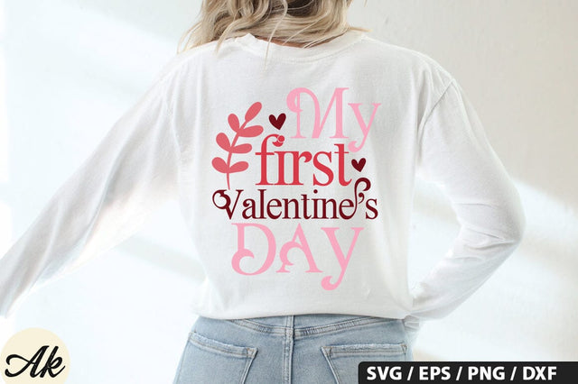 My First Valentine's Day SVG Design SVG akazaddesign 