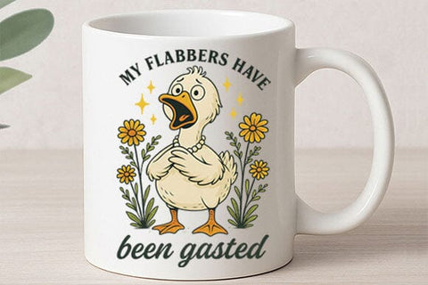 My Flabbers Have Been Gasted Duck PNG SVG BillahCrafts 