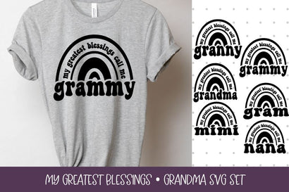 My Greatest Blessings Call Me | Grandma SVG SVG So Fontsy Design Shop 