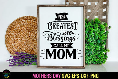 My Greatest Blessings I Mothers Day SVG I Mother's Day Card SVG Happy Printables Club 