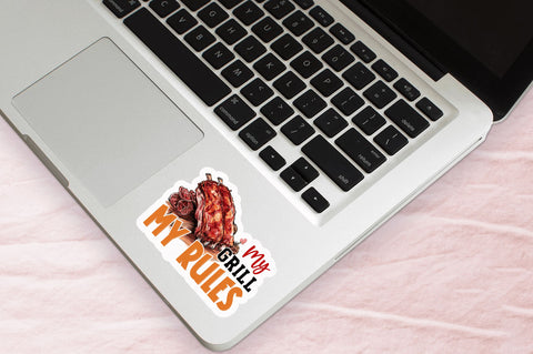 My grill my rules Sticker Design Sublimation Regulrcrative 