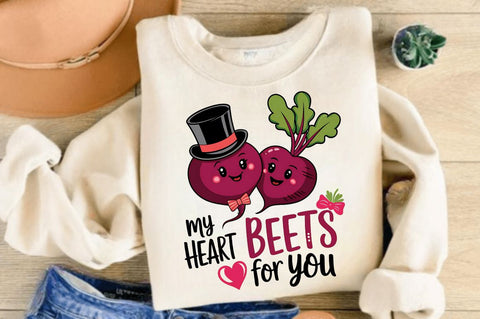 My Heart Beets for You Sublimation Design Sublimation Regulrcrative 