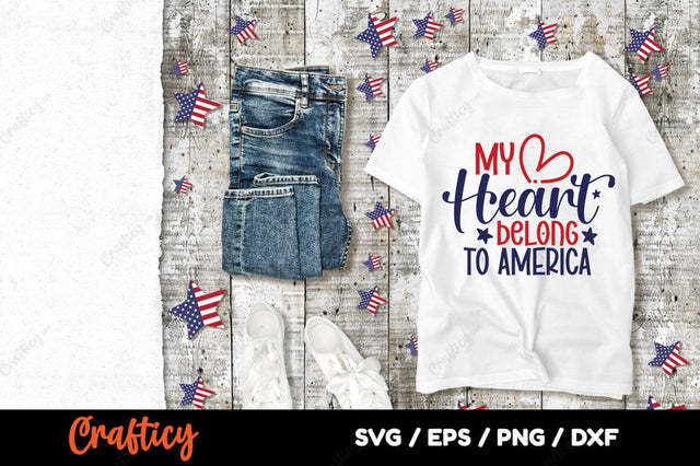 My heart belong to america SVG Design SVG Designangry 