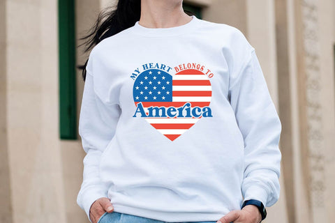 My heart belongs to America SVG Angelina750 