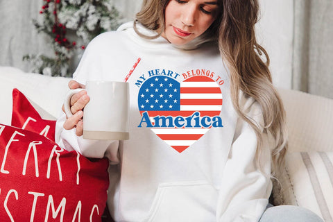 My heart belongs to America SVG Angelina750 
