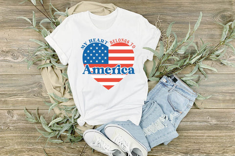 My heart belongs to America SVG Angelina750 