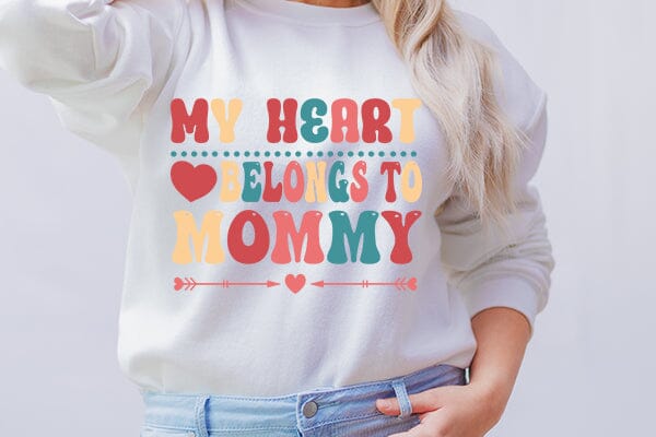 my heart belongs to mommy SVG Angelina750 