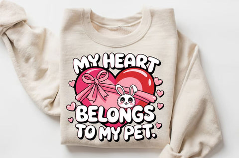 My heart belongs to my pet Sublimation Design Sublimation Regulrcrative 