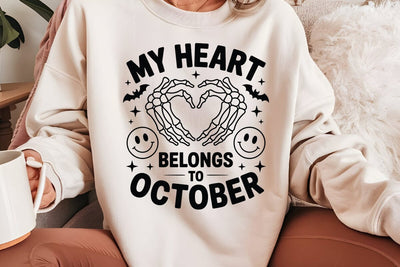 My Heart Belongs To October SVG Angelina750 