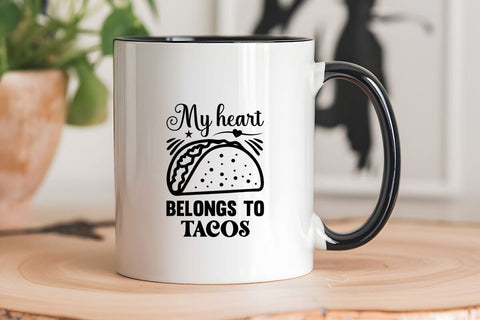 My heart belongs to tacos SVG Angelina750 