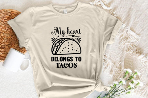 My heart belongs to tacos SVG Angelina750 