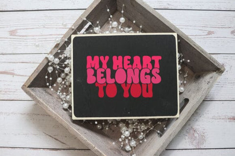 My heart belongs to you retro svg design SVG sk.swapon Roy 