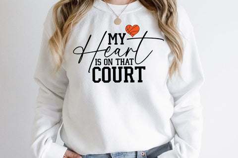 My heart is on that court SVG Design SVG Designangry 