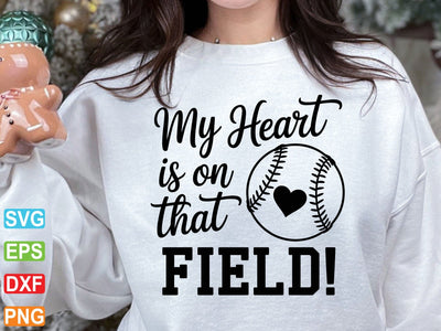 My Heart On The Field Svg, Cricut Cut File (Digital Download) SVG artprintfile 