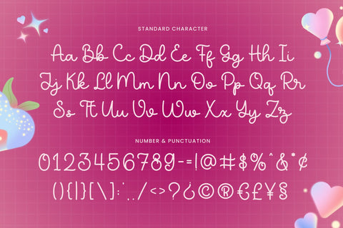 My Heart - Valentine Font Font Mozarella 