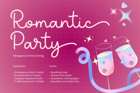 My Heart - Valentine Font Font Mozarella 