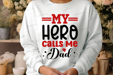 My hero calls me dad Svg Design SVG Regulrcrative 
