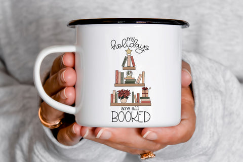 My Holidays are all Booked SVG File for Cricut, Funny Holiday Reading SVG, Bookish PNG for Sublimation, Tshirts, Stickers, Decor & More SVG Designing Digitals 