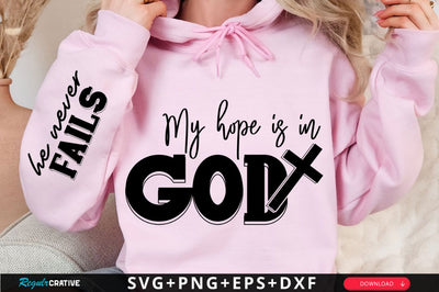 My Hope Is In God Sleeve SVG Design SVG Regulrcrative 