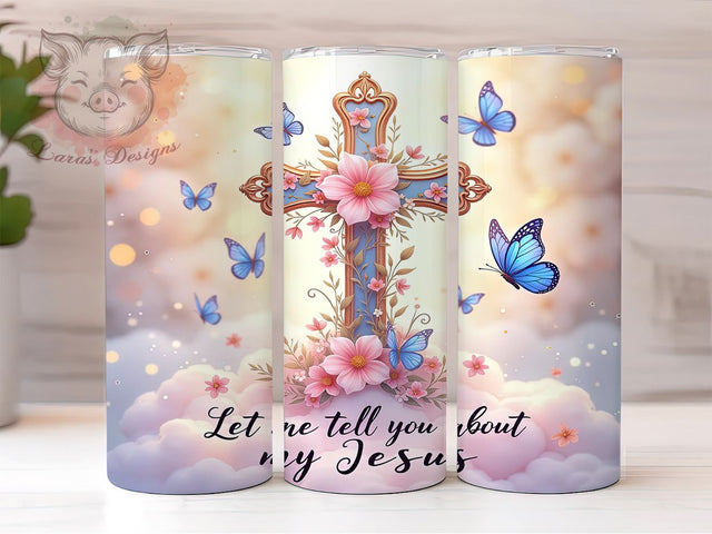 My Jesus Tumbler, Christian Gifts, Faith-Based Drinkware, Inspirational Sublimation, Religious Decor, Witnessing Gift, Jesus Lover Mug Sublimation Lara' s Designs 