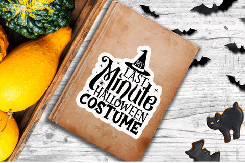 My last minute halloween Stickers Design Sublimation Regulrcrative 