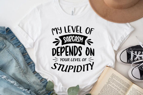 My level of sarcasm depends on your level of stupidity SVG Angelina750 