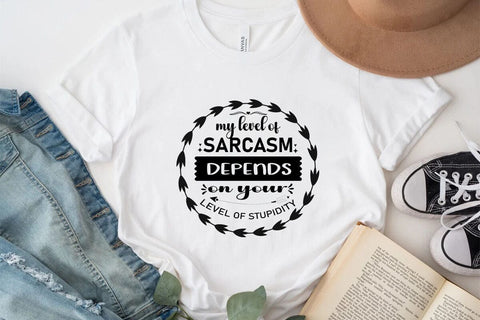 My level of sarcasm depends on your level of stupidity SVG Angelina750 