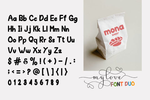 My Love Font Duo Font muhammadzeky 