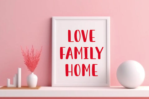 My Love - Valentine Font Font Mozarella 