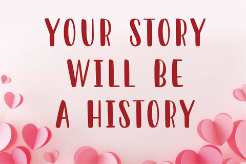 My Love - Valentine Font Font Mozarella 