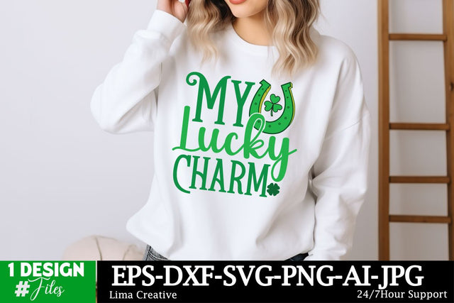My Lucky Charm SVG Cut File, Happy St.Patrick's Day, St.Patrick's Day Sublimation, St.Patrick's Day T-shirt Design, St.Patrick's Day Graphic Illustration SVG Insomnia Std 