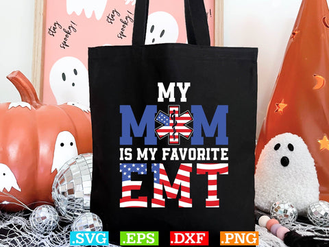 MY MOM IS MY FAVORITE EMT Shirt, EMS Paramedic Svg, EMT Svg, Medical Color Outlined Symbol Svg SVG Creativeart88 