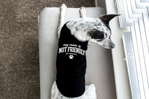 My Mom is Not Friendly SVG, Funny Dog Mom SVG SVG Pickled Thistle Creative 