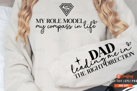 My role model my compass in life Sleeve SVG Design SVG Designangry 