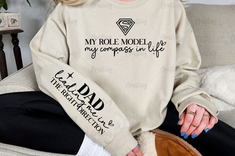 My role model my compass in life Sleeve SVG Design SVG Designangry 