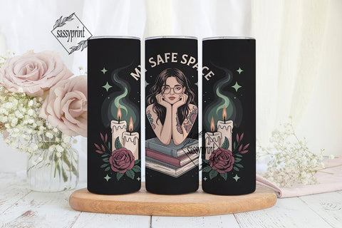 My Safe Space 20oz Tumbler Wrap Sublimation sassyprint 