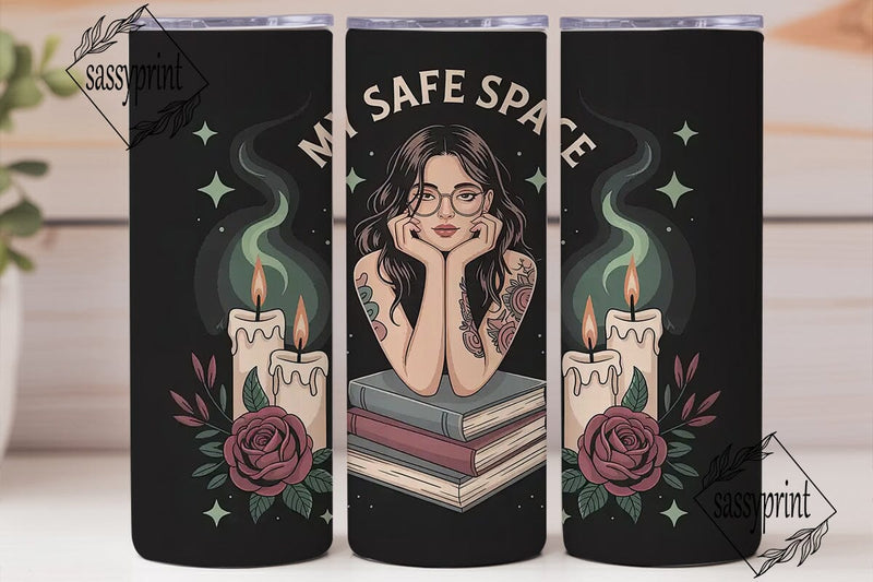 My Safe Space 20oz Tumbler Wrap Sublimation sassyprint 