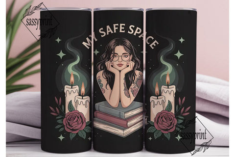My Safe Space 20oz Tumbler Wrap Sublimation sassyprint 